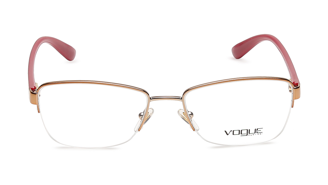 Image 1 of Pink Geometric Eyeglasses for Women from Vogue Eyewear Available at Titan Eye+