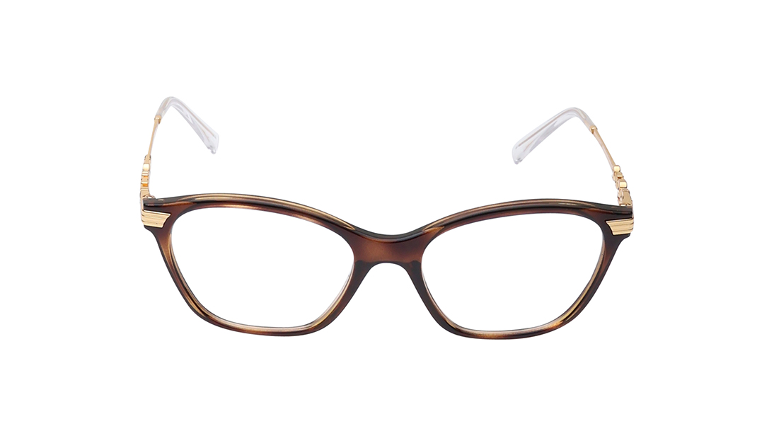 Image 1 of Brown CatEye Eyeglasses for Women from Vogue Eyewear Available at Titan Eye+