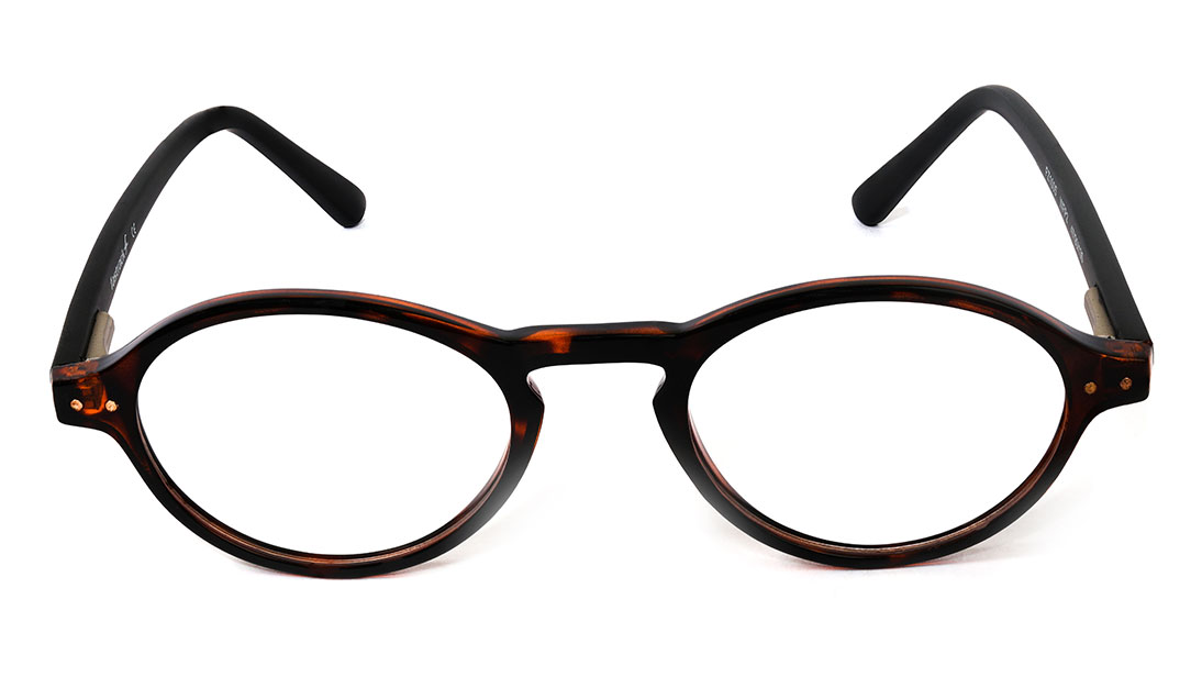Image 1 of Black Orange Oval Rimmed Eyeglasses (FZ1005WFP2|47) from Fastrack Available at Titan Eye+
