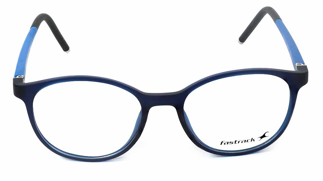 Image 1 of Blue Oval Eyeglasses for Men and Women from Fastrack Available at Titan Eye+