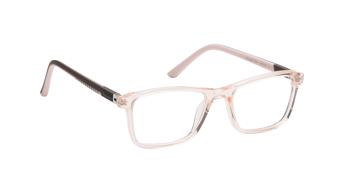 Orange Rectangle Rimmed Eyeglasses for Kids
