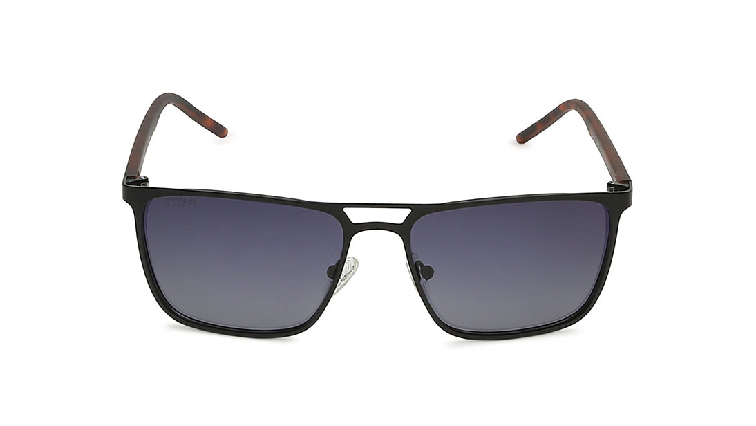 Image 1 of Black Wayfarer Men Sunglasses (GC301BK2P|57) from Titan Available at Titan Eye+