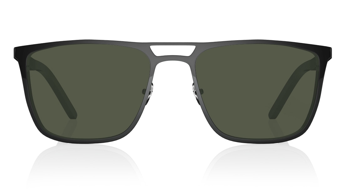 Image 1 of Black Wayfarer Men Sunglasses (GC301GR1P|57) from Titan Available at Titan Eye+