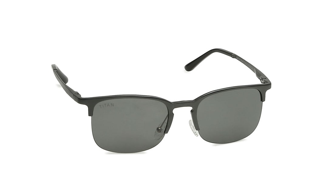 Black Clubmaster Polarized Sunglasses for Men