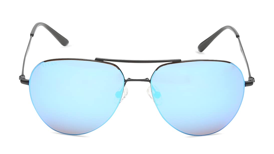 Aviator Sunglasses Quay Blue HIGH KEY EXTRA LARGE