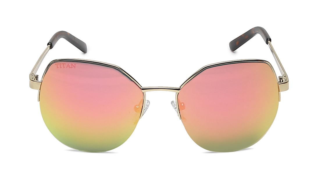 Image 1 of Pink Bugeye Polarized Sunglasses for Women from Titan Available at Titan Eye+