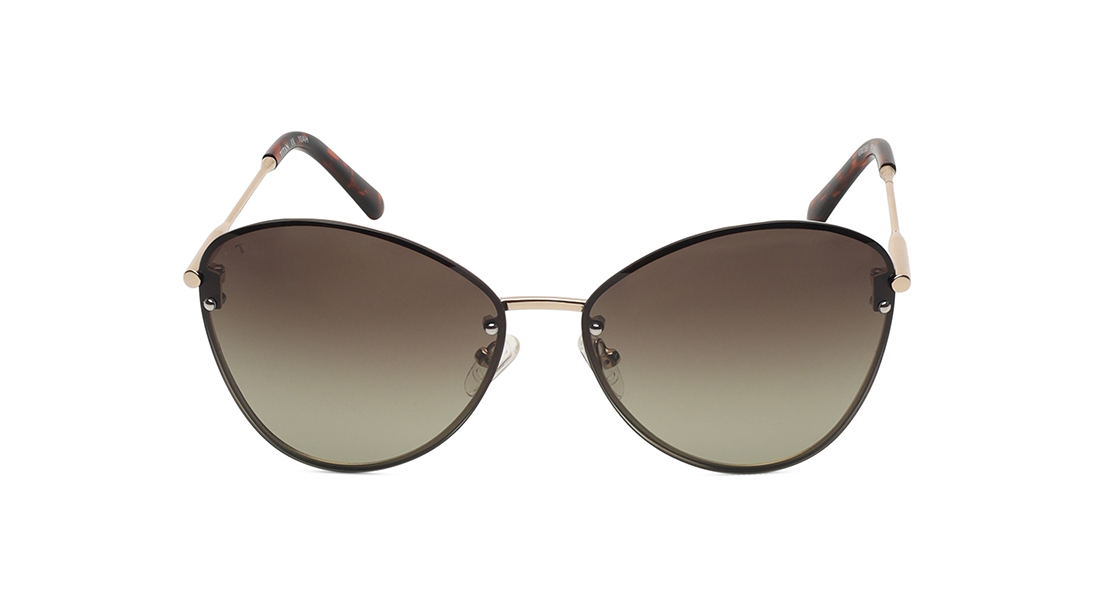 Image 1 of Brown Oval Sunglasses For Women from Titan Available at Titan Eye+