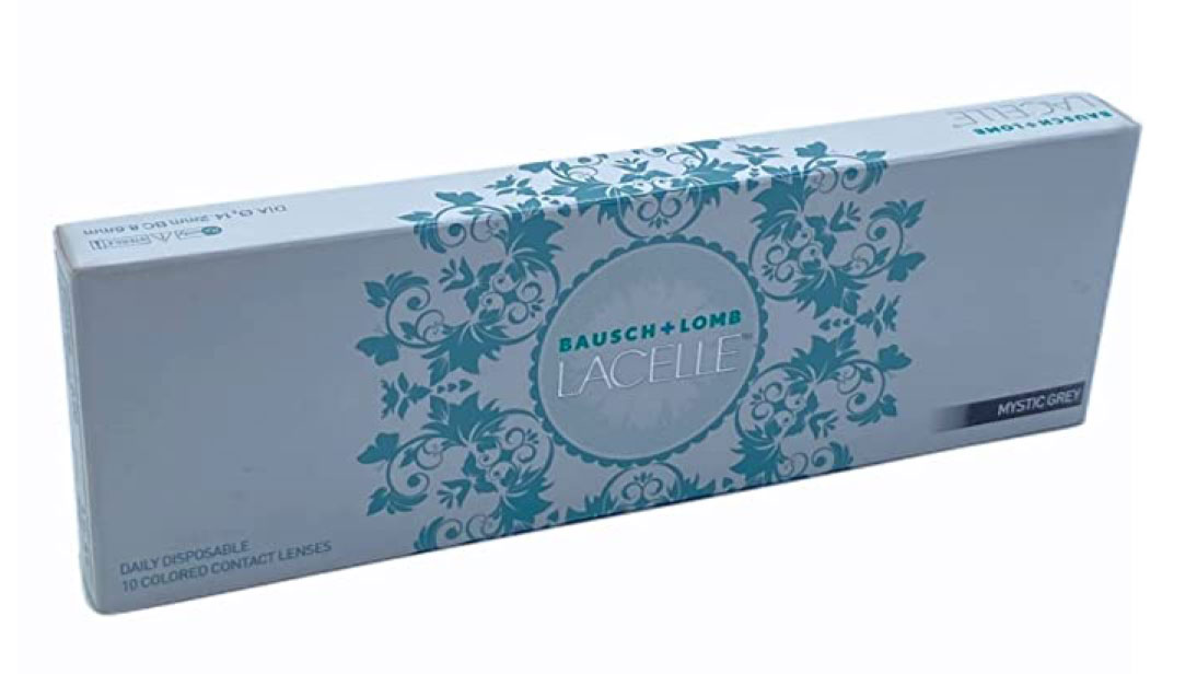 Image 1 of Mystic Grey Color Zero Power Daily Disposable Lacelle Daily By Bausch and Lomb - 10 Lens per Box from Bausch and Lomb Available at Titan Eye+