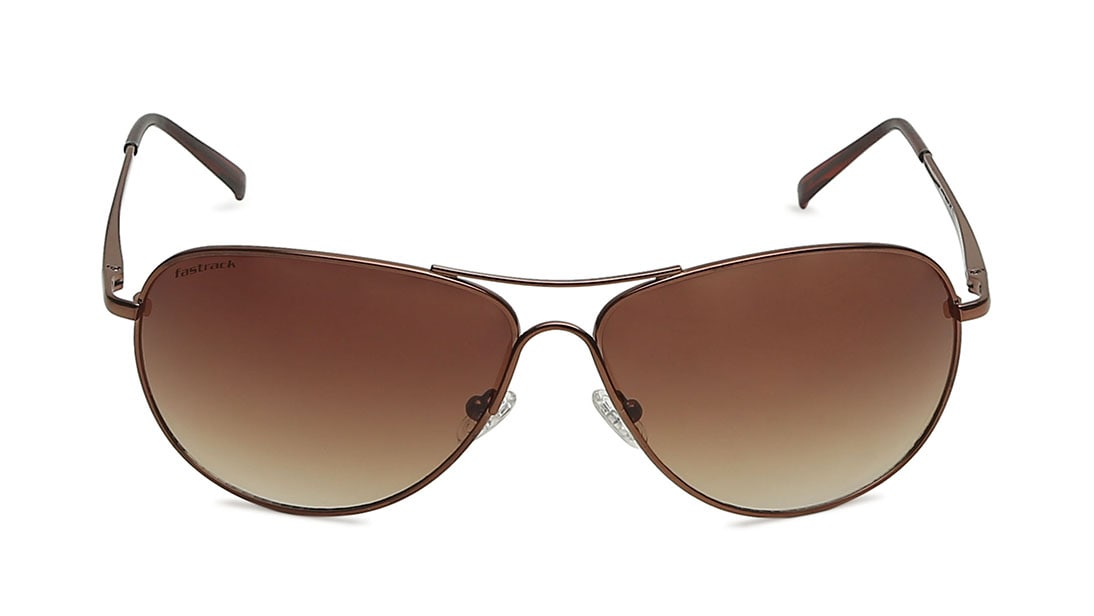 Shop Brown Pilot Rimmed Sunglasses M050br5 From Fastrack 