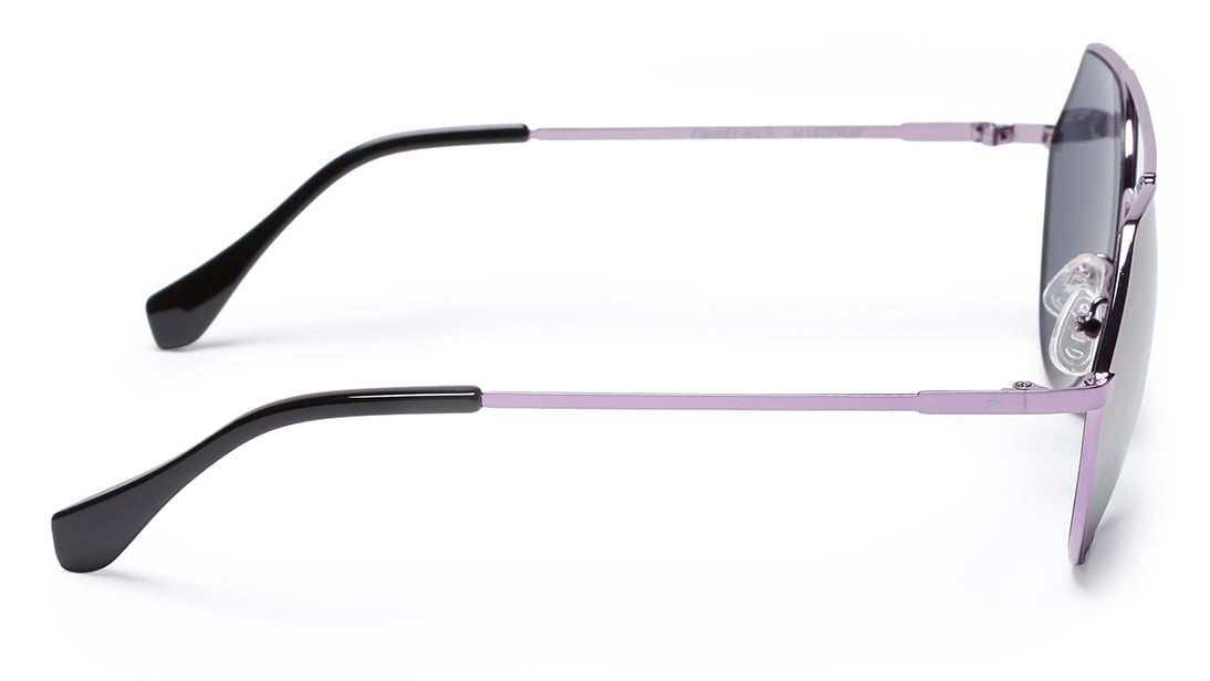 Image 3 of Gold Oval Women Sunglasses (M192PR3F|55) from Fastrack Available at Titan Eye+
