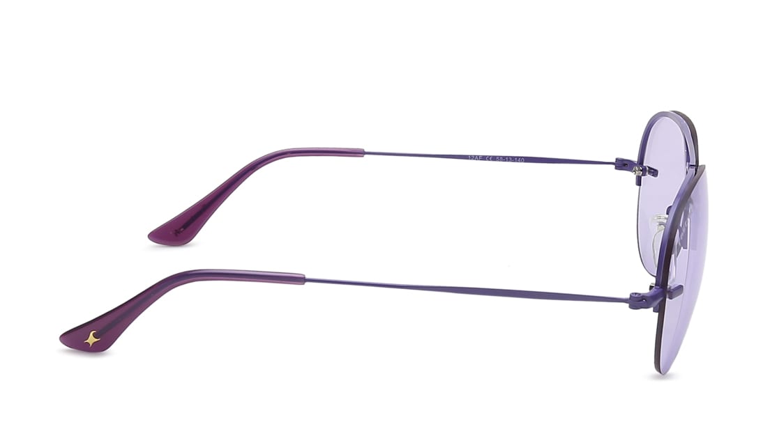 Image 3 of Purple Aviator Women Sunglasses (M205PR1F|58) from Fastrack Available at Titan Eye+