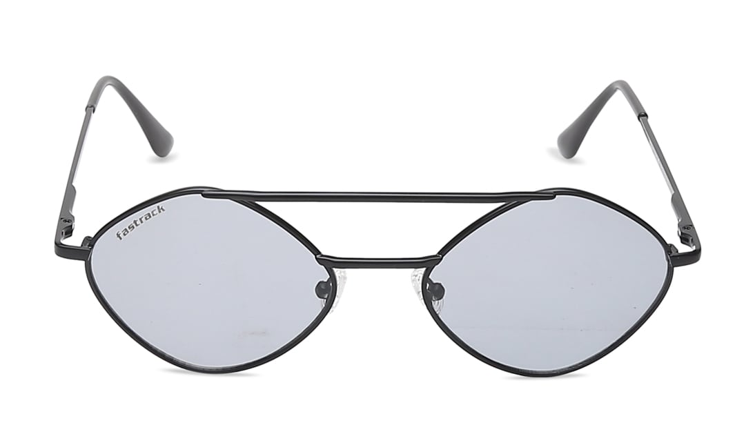 Image 1 of Black Oval Women Sunglasses (M207BK1F|53) from Fastrack Available at Titan Eye+