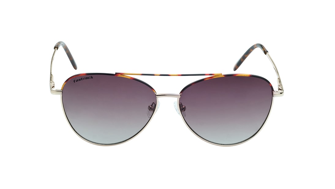 Image 1 of Brown Oval Rimmed Sunglasses(M270BR1V) from Fastrack Available at Titan Eye+