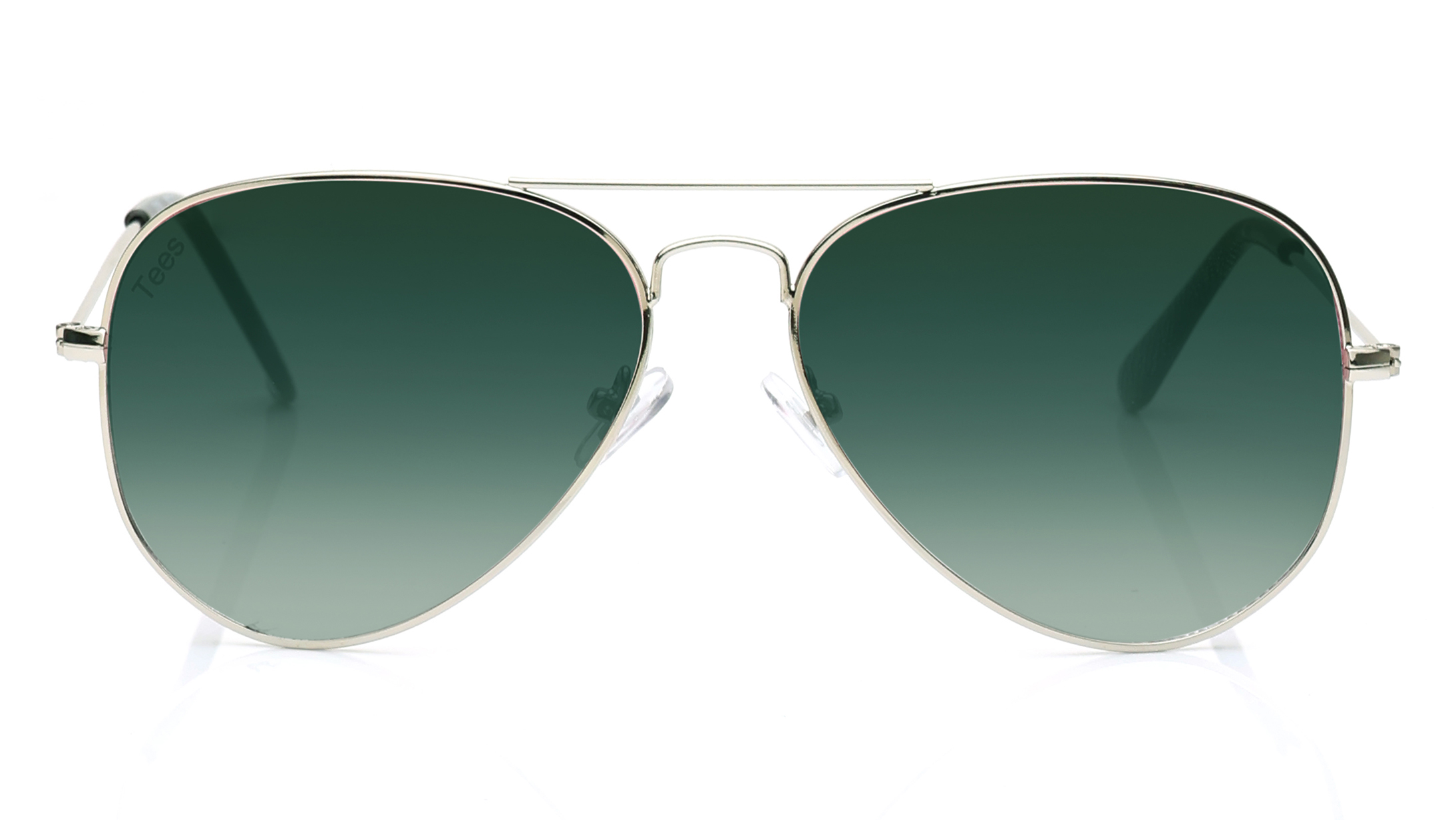 Image 3 of Green Aviator Sunglasses for Men and Women from Tees By Fastrack Available at Titan Eye+