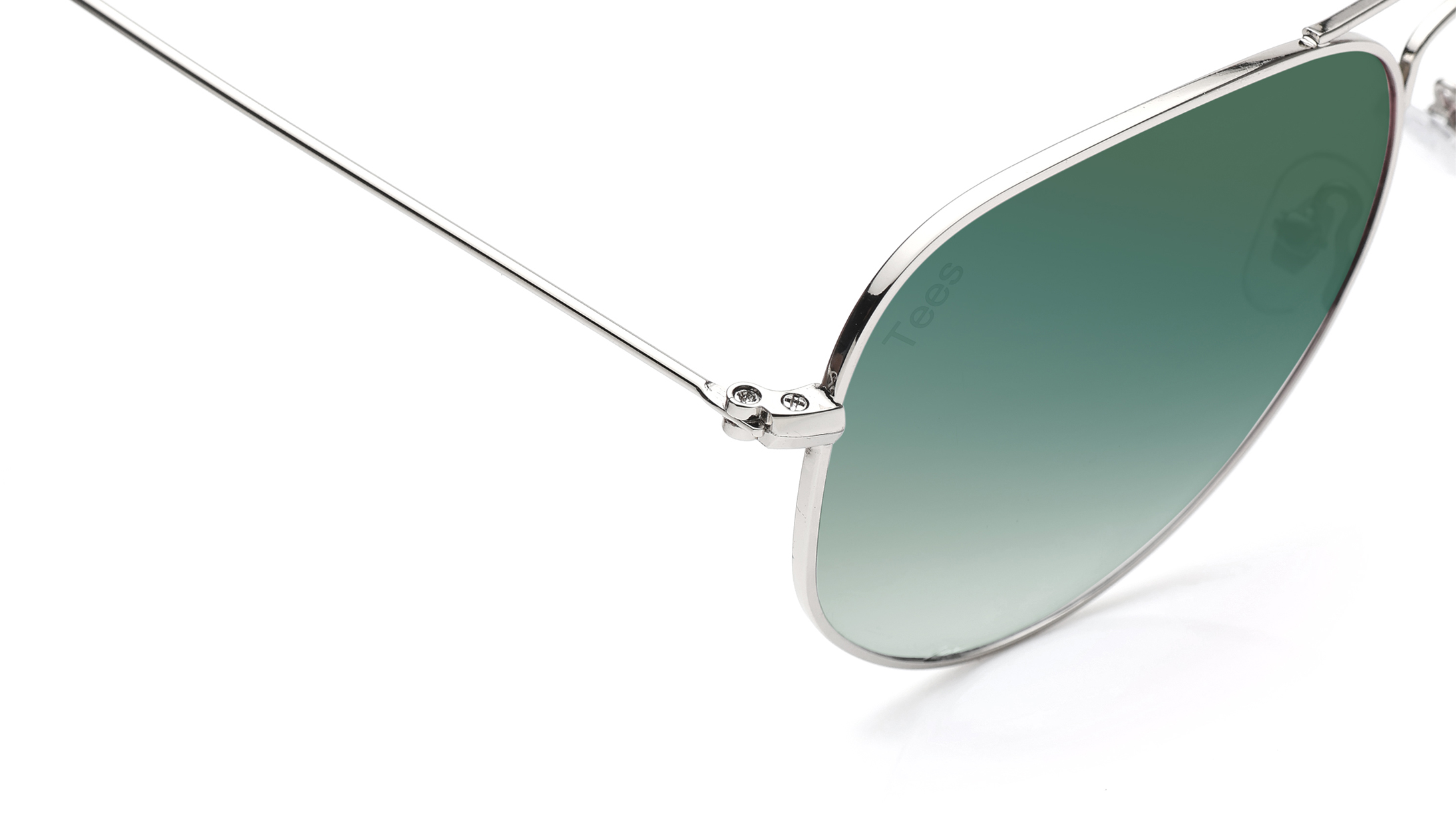 Image 5 of Green Aviator Sunglasses for Men and Women from Tees By Fastrack Available at Titan Eye+