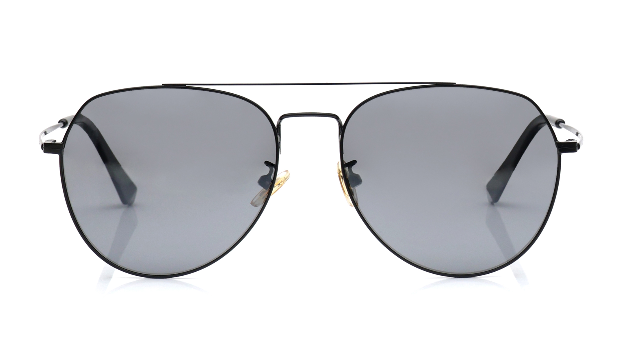 Image 1 of Black Aviator Polarized Sunglasses for Men and Women from Tees By Fastrack Available at Titan Eye+