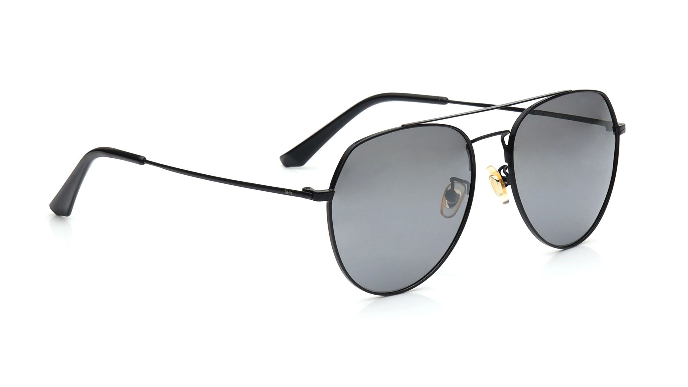 Black Aviator Polarized Sunglasses for Men and Women