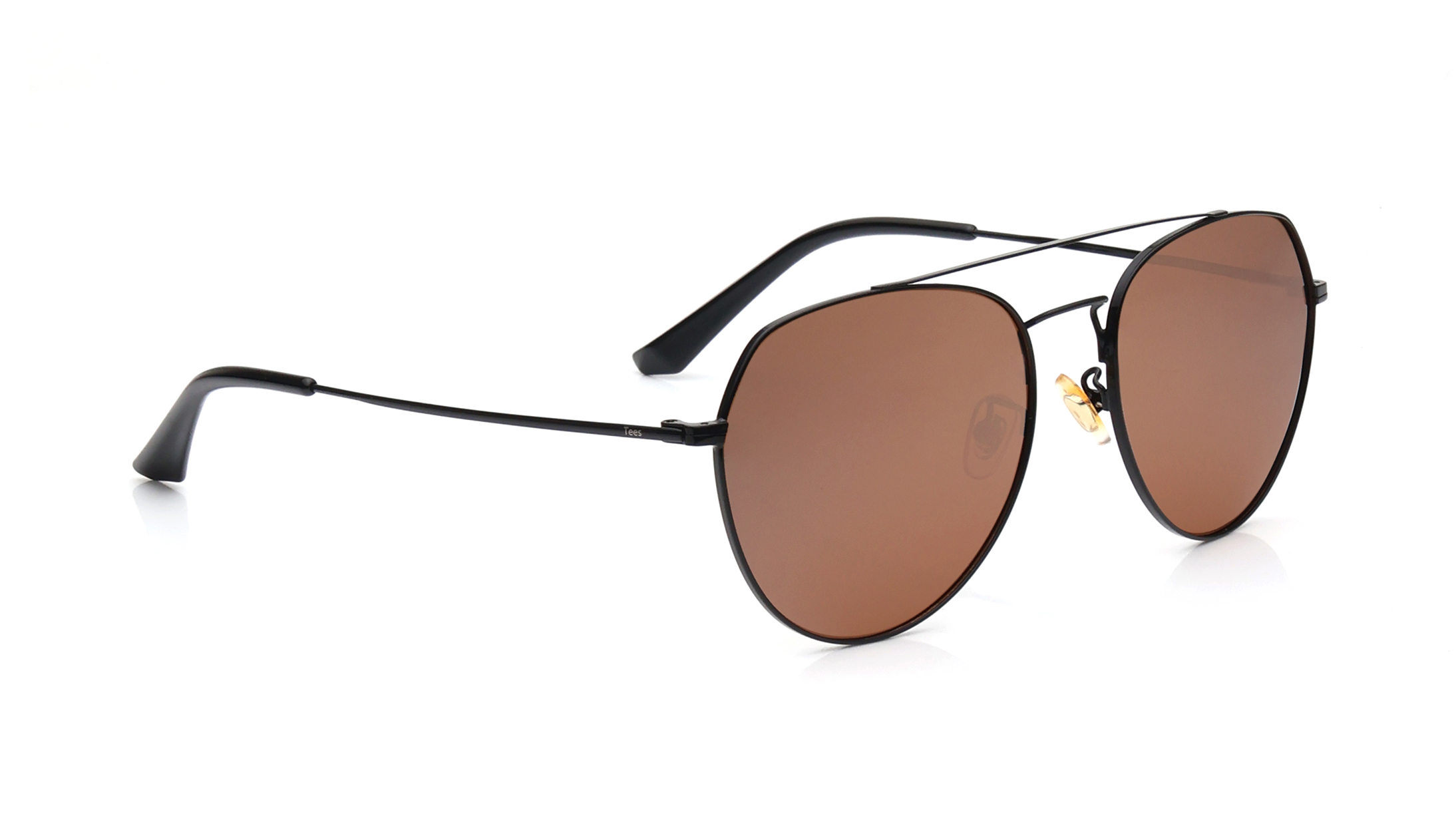 Mens brown aviator sunglasses hotsell