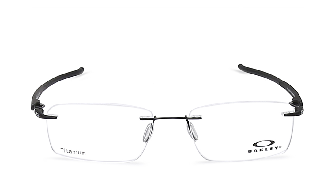 Image 1 of Black Navigator Rimmed Eyeglasses (OK512651260154|54) from Oakley Available at Titan Eye+