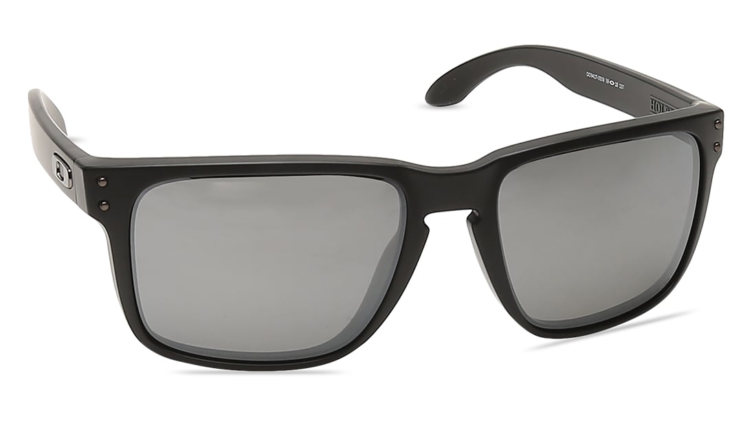 Image 2 of Black Rectangle Men Sunglasses (OK941794170559|56) from Oakley Available at Titan Eye+