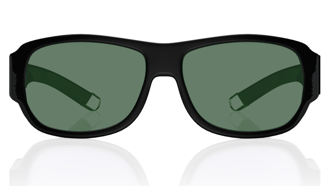 Image 1 of Green Wraparound Polarized Sunglasses for Men from Fastrack Available at Titan Eye+