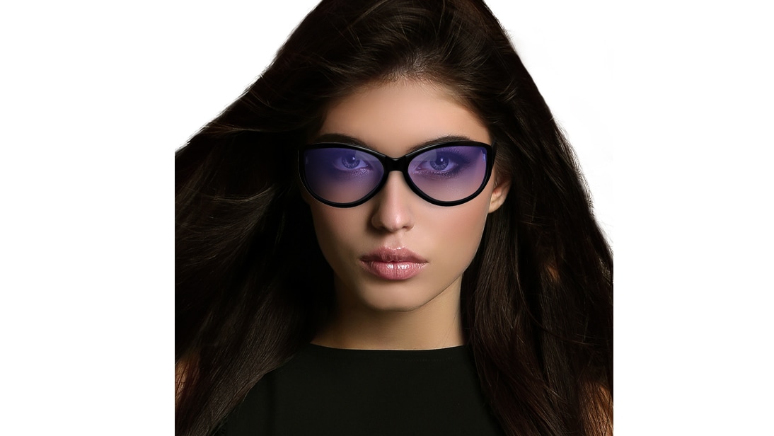 Image 3 of Black Bugeye Women Sunglasses (P180PR2F|58) from Fastrack Available at Titan Eye+