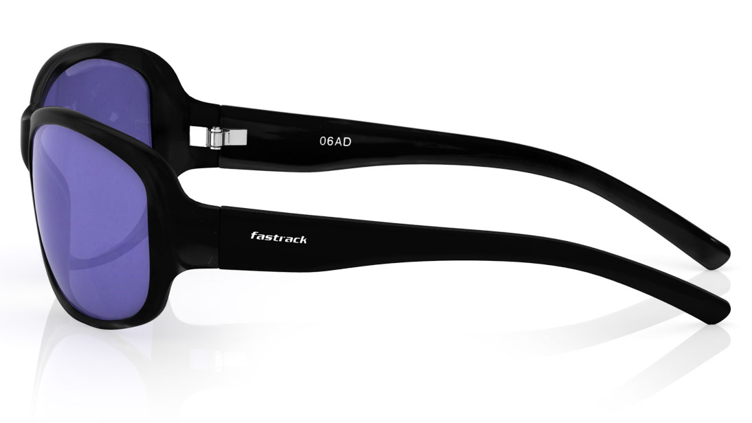 Image 4 of Black Bugeye Women Sunglasses (P180PR2F|58) from Fastrack Available at Titan Eye+