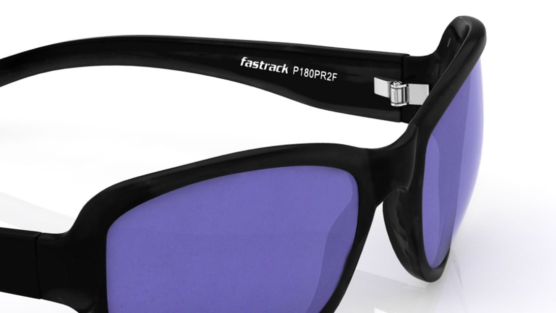 Image 5 of Black Bugeye Women Sunglasses (P180PR2F|58) from Fastrack Available at Titan Eye+