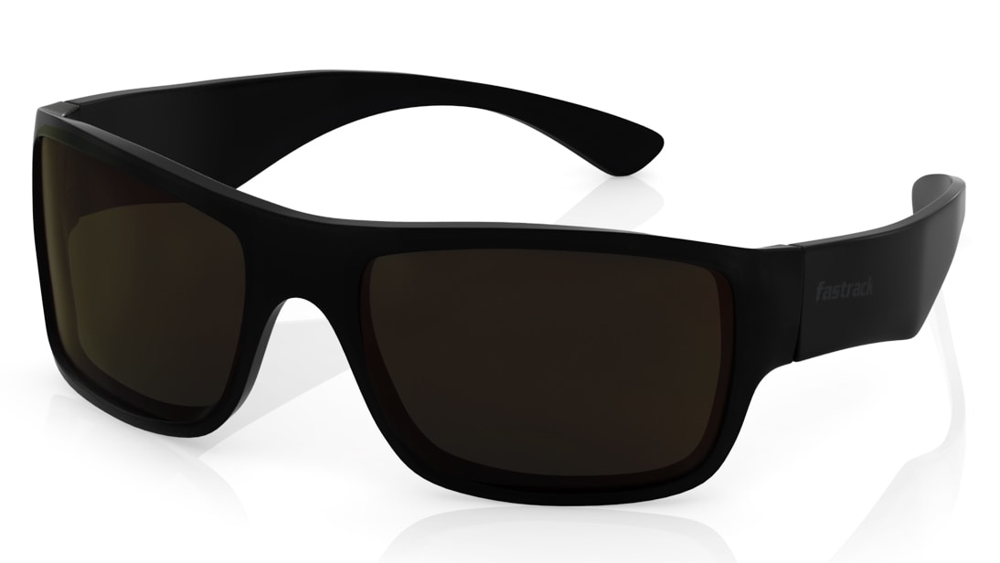 Wayfarer Rimmed Sunglasses Fastrack P192BR2 at best price Titan Eye