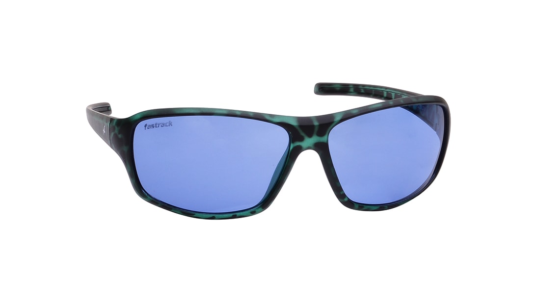 Blue Sporty Rimmed Sunglasses From Fastrack (P222BU7V)