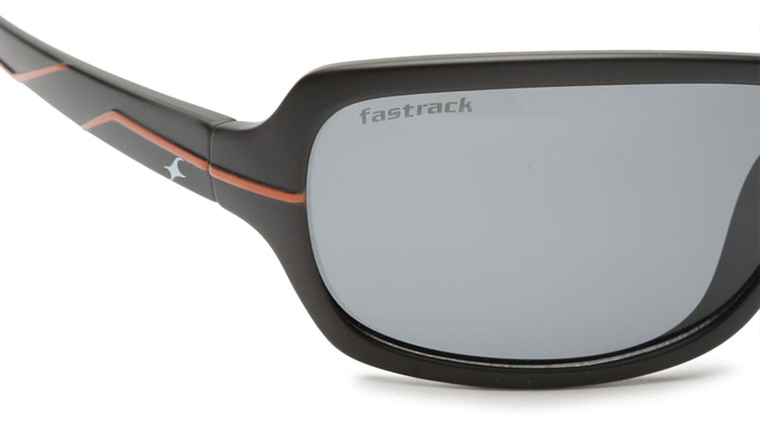 Grey Wraparound Polarized Sunglasses for Men available online at