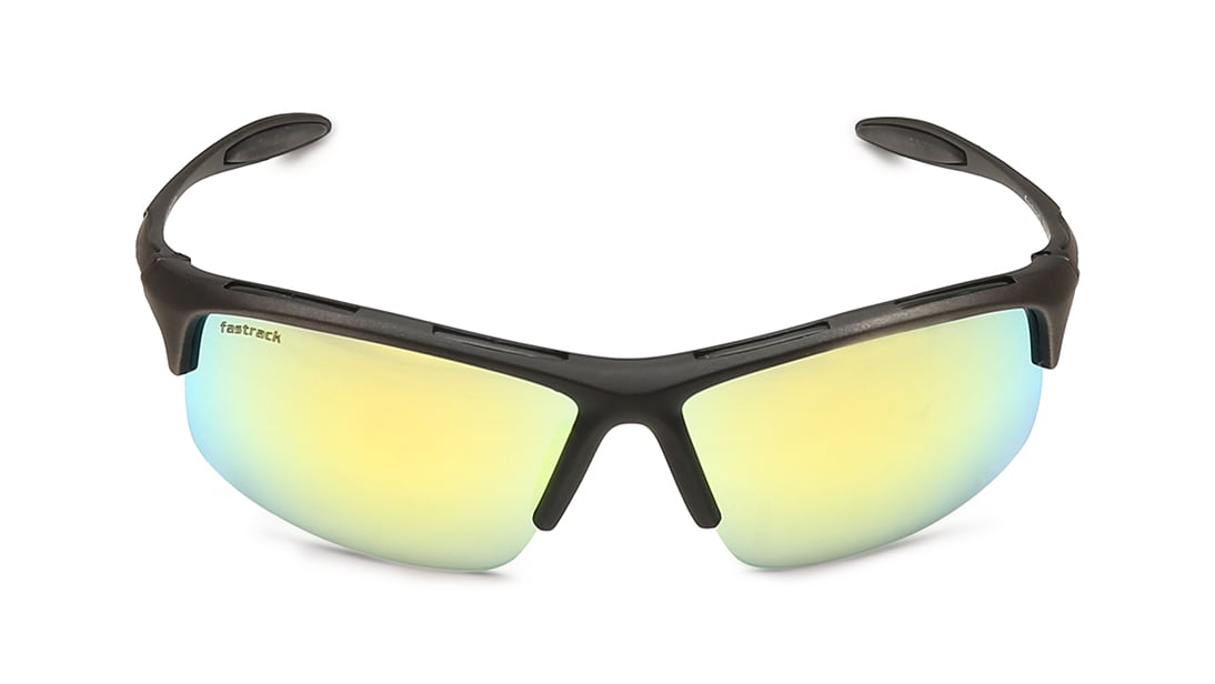 Sporty Rimmed Sunglasses Fastrack P354OR3 at best price Titan Eye