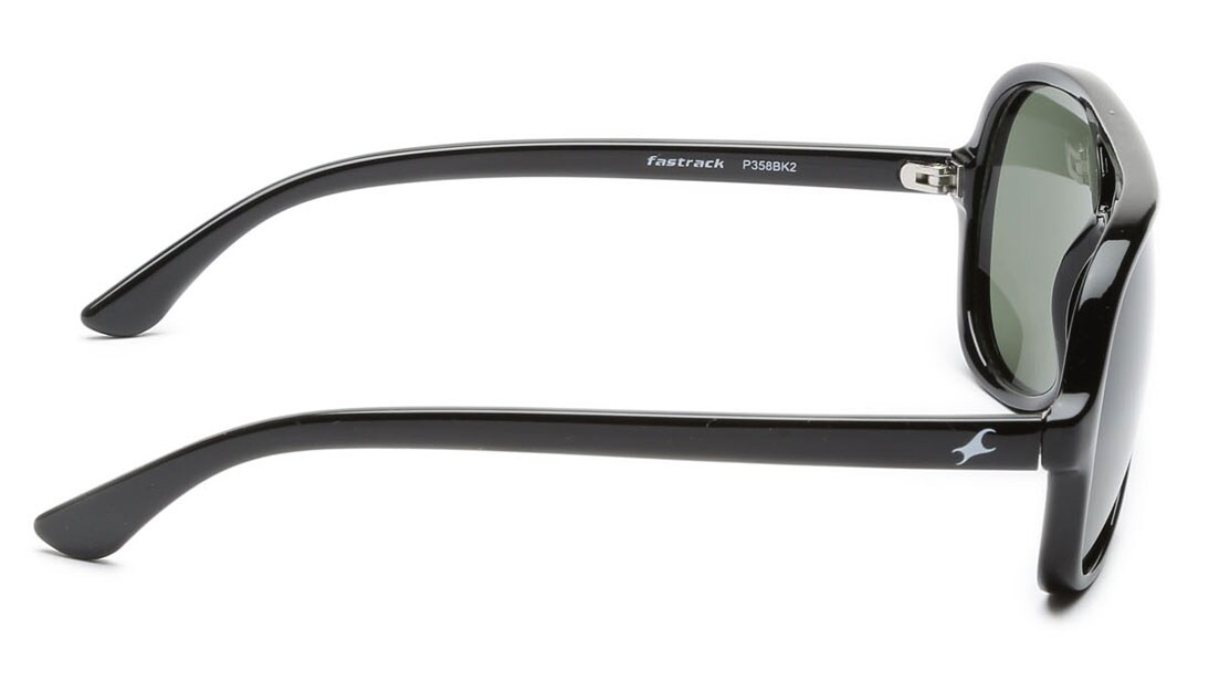Image 4 of Black Aviator Sunglasses for Men from Fastrack Available at Titan Eye+