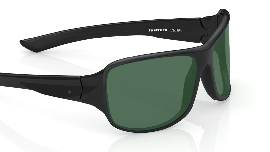 Green Wraparound Sunglasses for Men available online at Titan Eye+