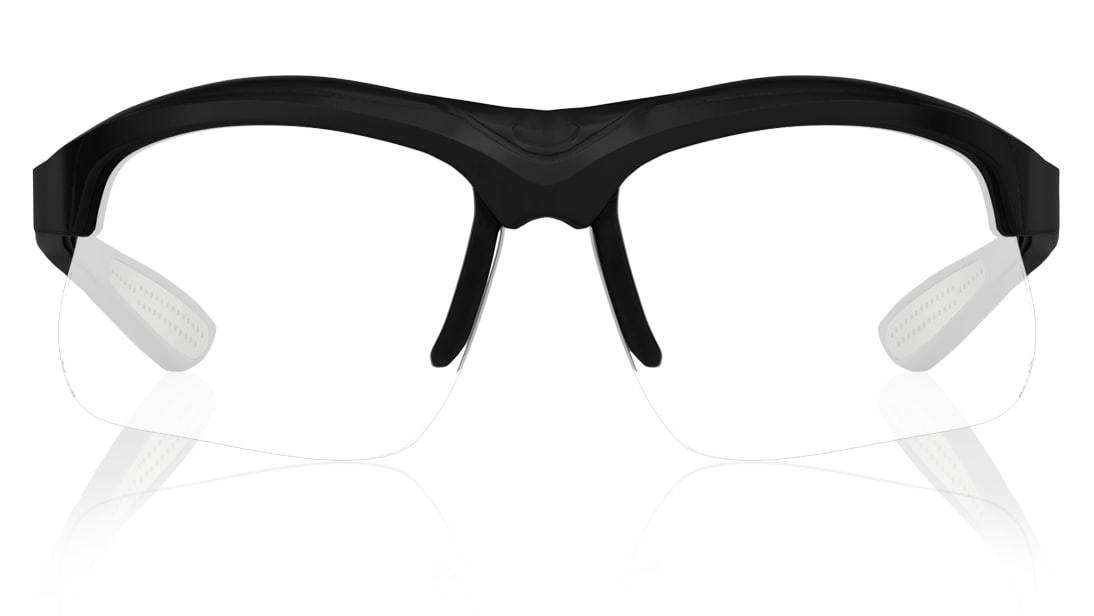 Image 1 of Black Wraparound Men Sunglasses (P405WH1|72) from Fastrack Available at Titan Eye+