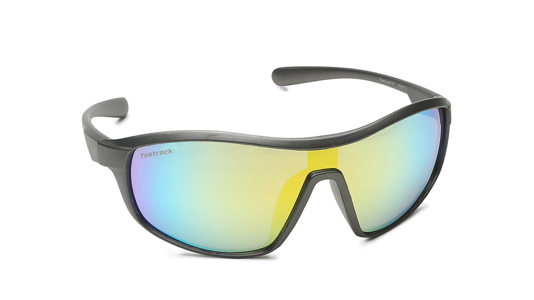 Image 2 of Grey Sports Men Sunglasses (P434YL2|65) from Fastrack Available at Titan Eye+