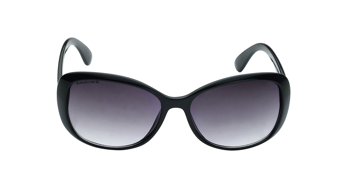 Image 1 of Purple Oval Polarized Sunglasses for Women from Fastrack Available at Titan Eye+