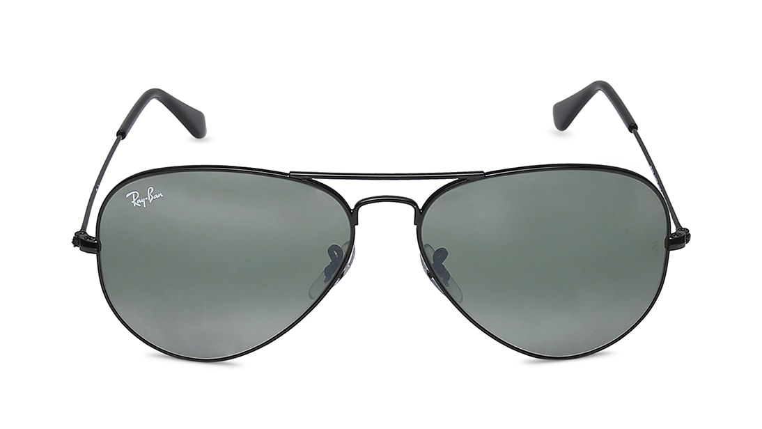 Image 1 of Black Aviator Men Sunglasses (RB3025I0023758|58) from Rayban Available at Titan Eye+