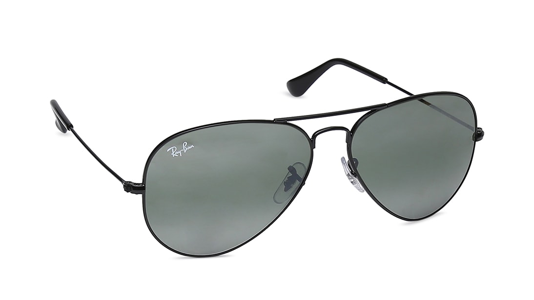Black Aviator Men Sunglasses (RB3025I0023758|58)