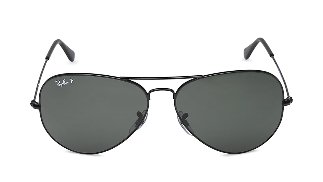Image 1 of Black Aviator Men Sunglasses (RB3025I0025862|62) from Rayban Available at Titan Eye+