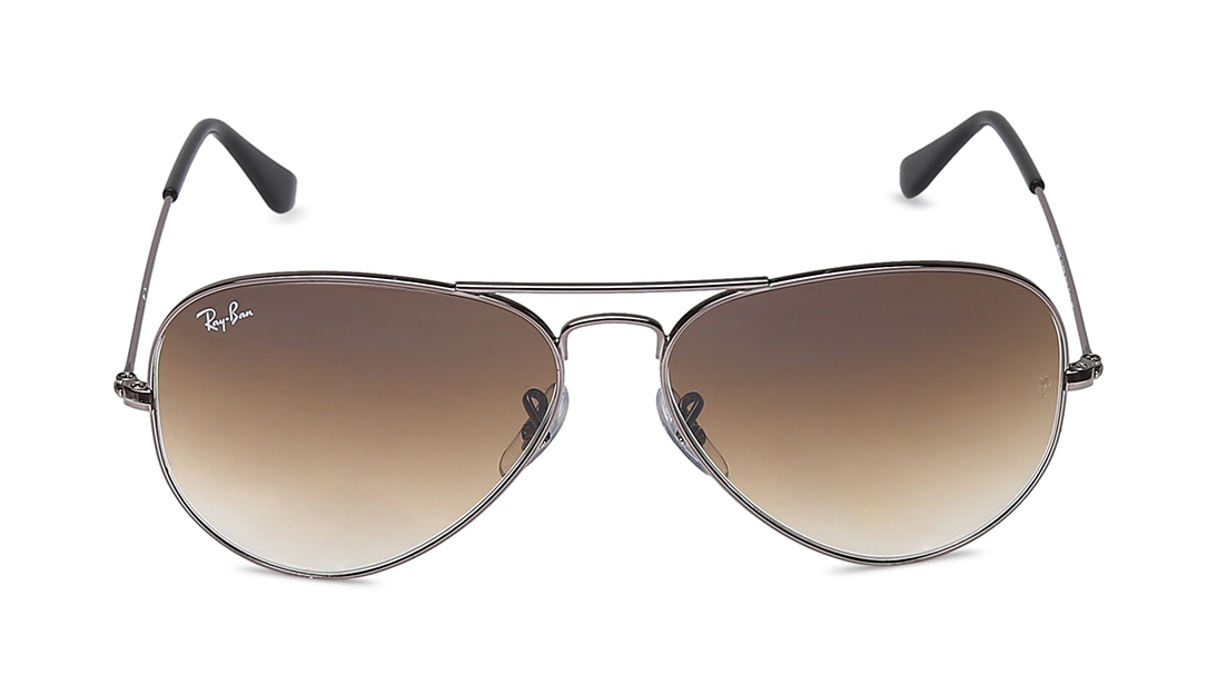 Image 1 of Gun metal Aviator Men Sunglasses (RB3025I0045158|58) from Rayban Available at Titan Eye+