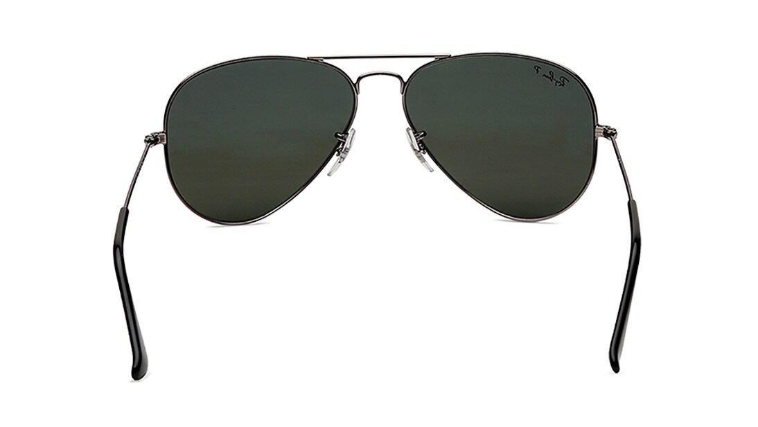 Image 4 of Green Aviator Sunglasses for Men and Women from Rayban Available at Titan Eye+
