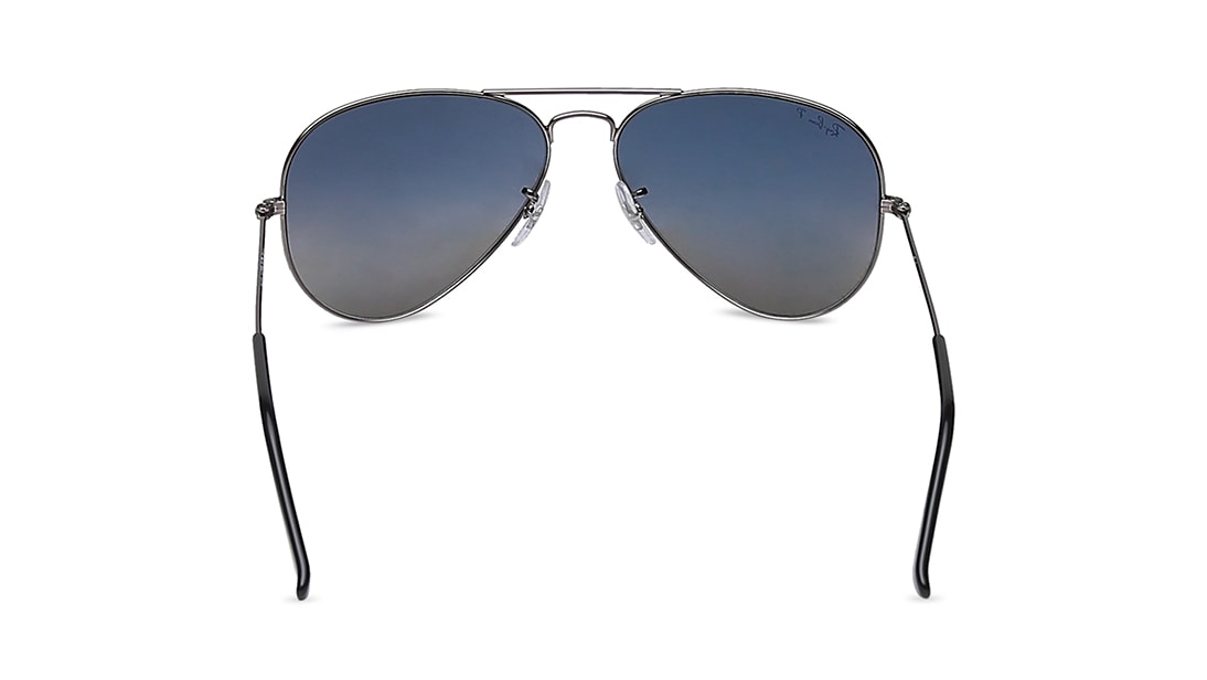 Image 4 of Blue Aviator Sunglasses for Men from Rayban Available at Titan Eye+