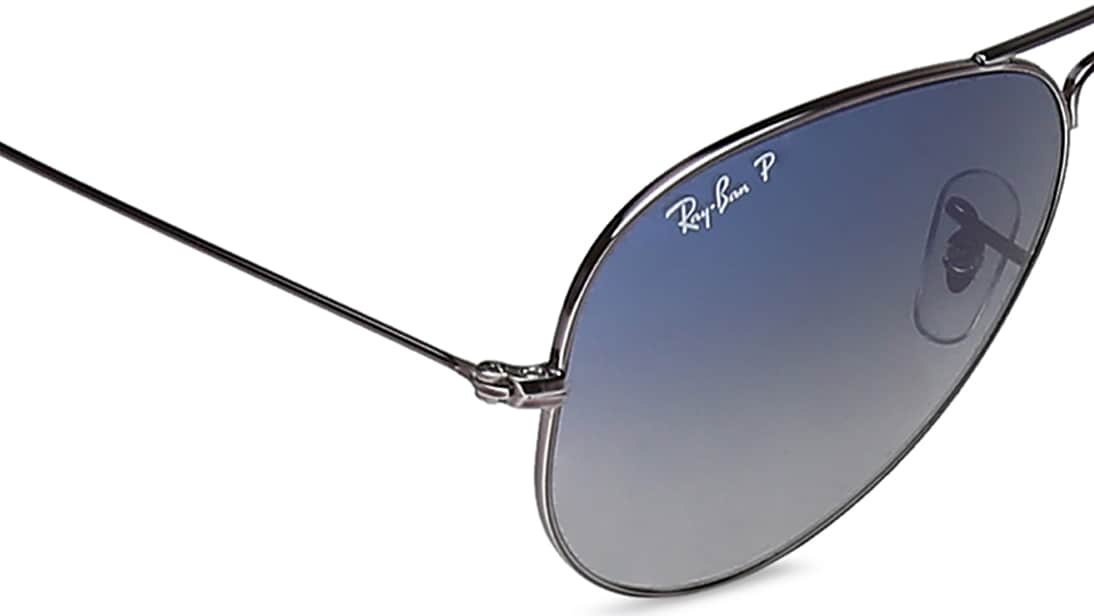 Image 5 of Blue Aviator Sunglasses for Men from Rayban Available at Titan Eye+