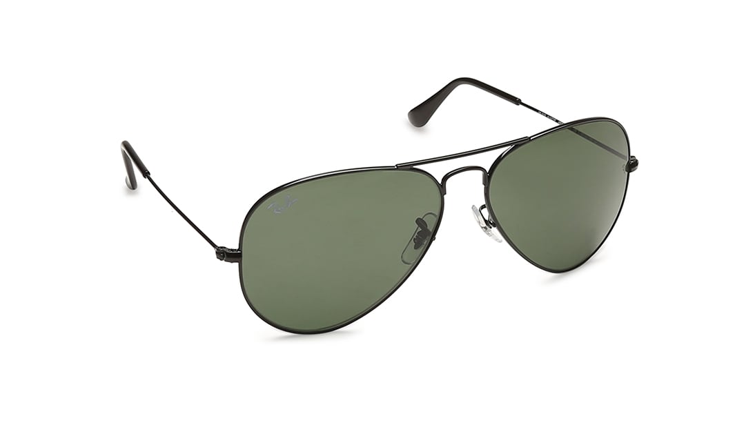 Black Aviator Unisex Sunglasses (RB3025IL282358|58)