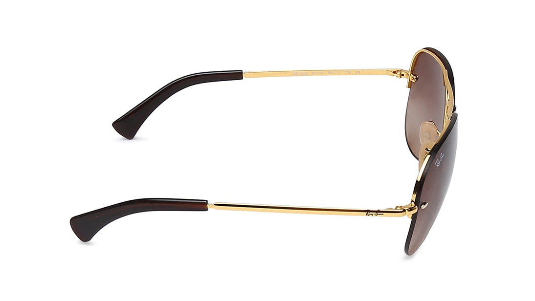 Image 3 of Gold Aviator Men Sunglasses (RB3449I0011359|59) from Rayban Available at Titan Eye+