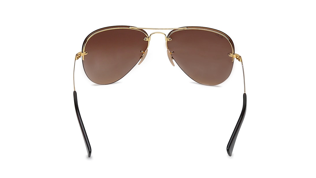 Image 4 of Gold Aviator Men Sunglasses (RB3449I0011359|59) from Rayban Available at Titan Eye+