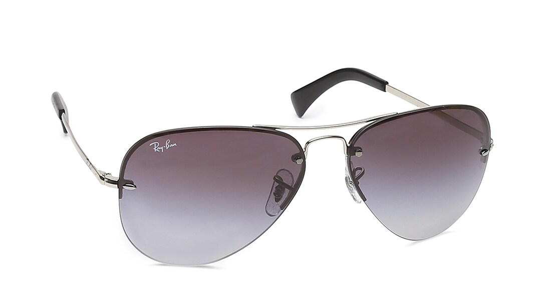 Grey Aviator Sunglasses for Men(RB3449I0038G59)