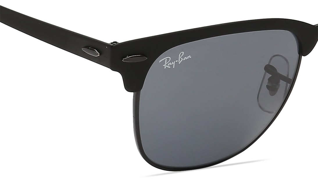 Image 5 of Black Clubmaster Unisex Sunglasses (RB3716186R551|53) from Rayban Available at Titan Eye+