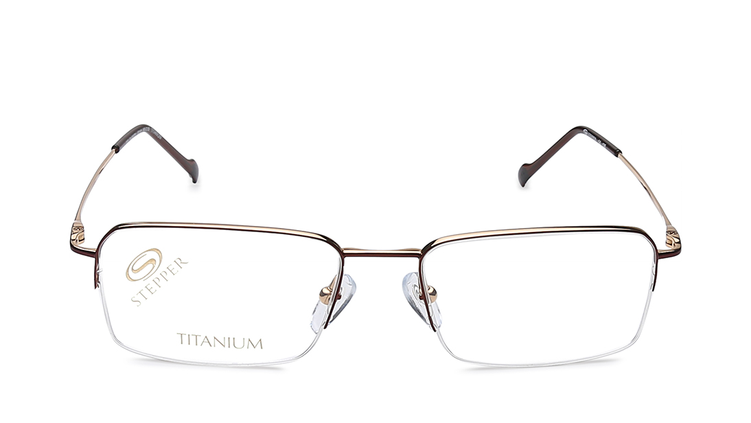 Gold Navigator Semi-Rimmed Eyeglasses Stepper - SI0568AA at best price ...